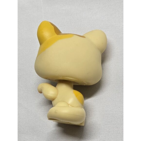 LPS Littlest Pet Shop #832 Cat Yellow Green Star Eyes Licking Authentic - Picture 5 of 8
